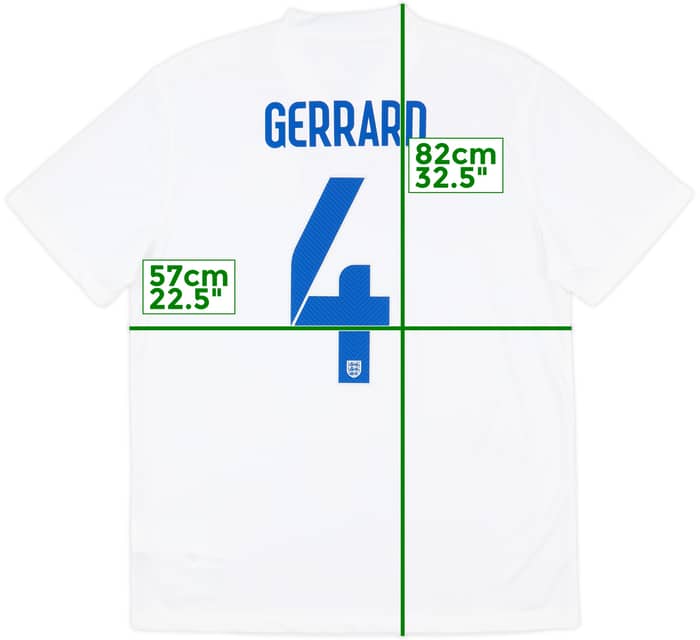 2014-15 England Home Shirt Gerrard #4 (L)