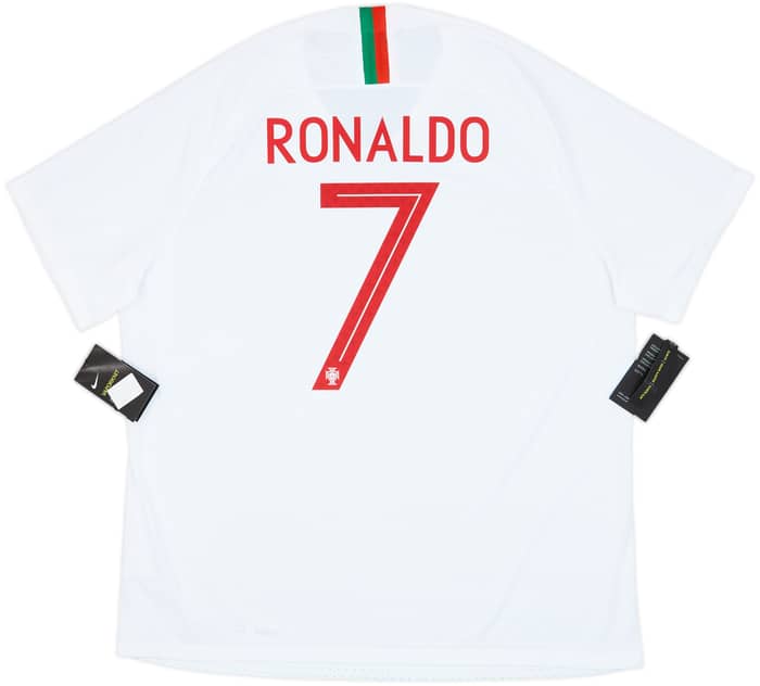2018-19 Portugal Authentic Away Shirt Ronaldo #7 (XXL)