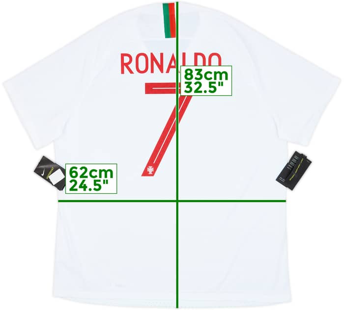 2018-19 Portugal Authentic Away Shirt Ronaldo #7 (XXL)