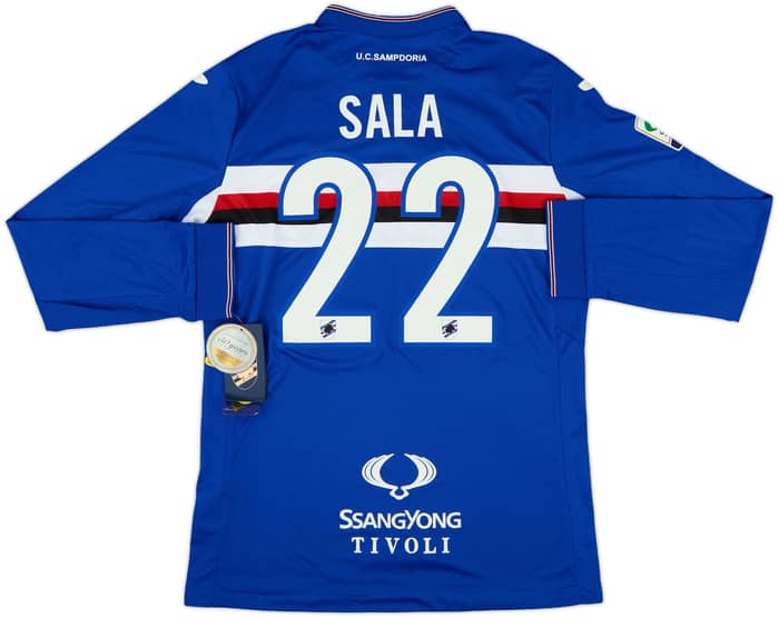 2015-16 Sampdoria Home L/S Shirt Sala #22 (L)