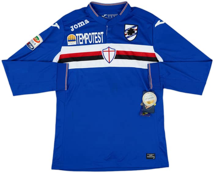 2015-16 Sampdoria Home L/S Shirt Sala #22 (L)