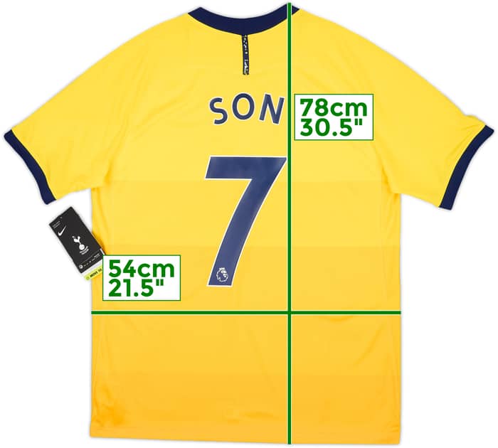 2020-21 Tottenham Third Shirt Son #7 (L)