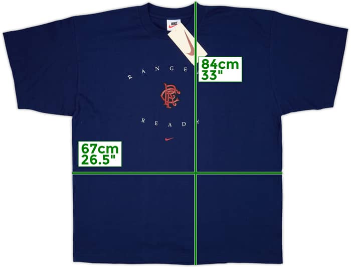 1999-00 Rangers Nike Cotton Tee (XXL)