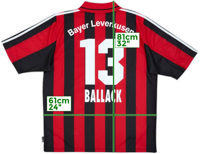2000-01 Bayer Leverkusen Home Shirt Ballack #13 (XL)