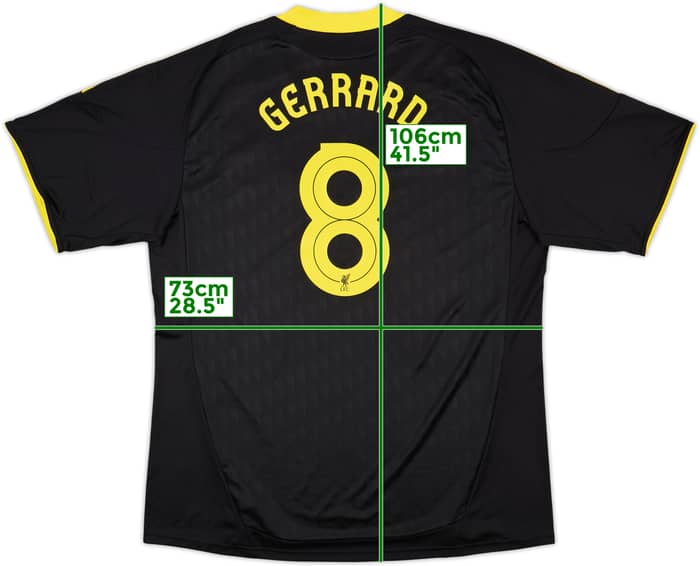 2010-11 Liverpool Third Shirt Gerrard #8 (3XL)