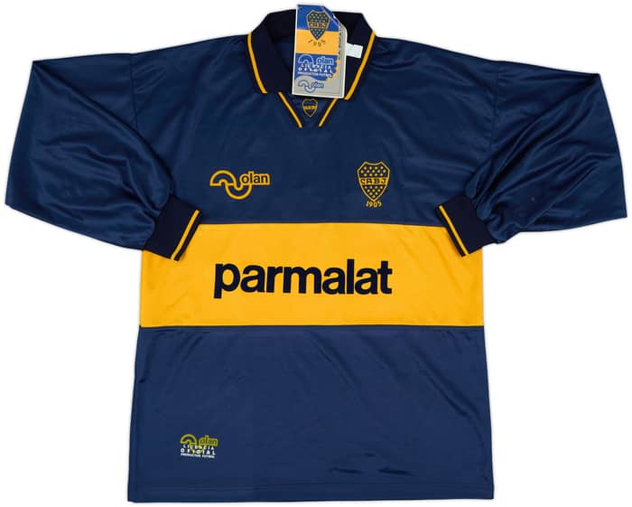 1994-95 Boca Juniors Home L/S Shirt #10 (Maradona) (XL)