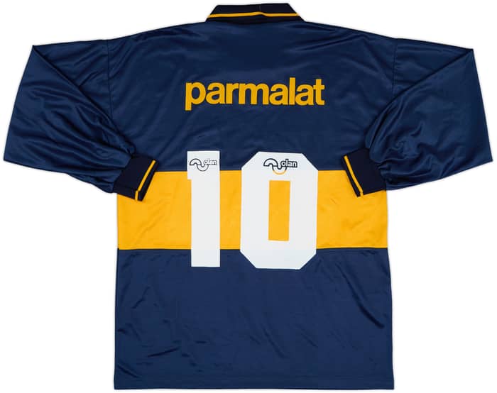 1994-95 Boca Juniors Home L/S Shirt #10 (Maradona) (XL)