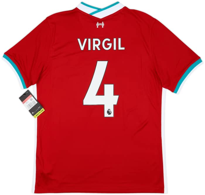 2020-21 Liverpool Home Shirt Virgil #4 (L)