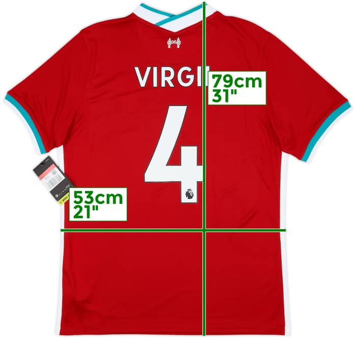 2020-21 Liverpool Home Shirt Virgil #4 (L)