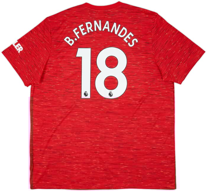 2020-21 Manchester United Home Shirt B.Fernandes #18 (XXL)