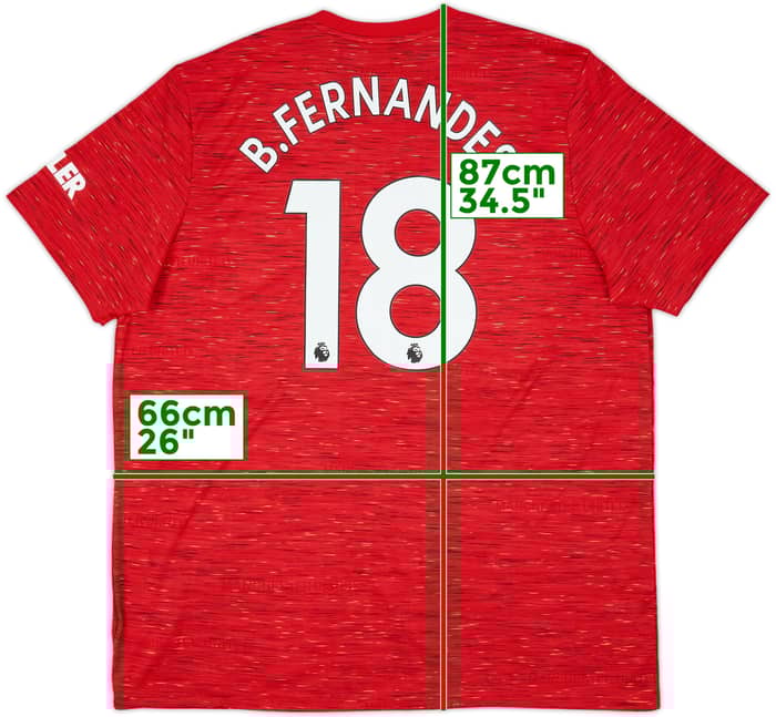 2020-21 Manchester United Home Shirt B.Fernandes #18 (XXL)