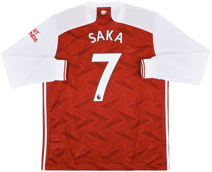2020-21 Arsenal Home L/S Shirt Saka #7 (XL)