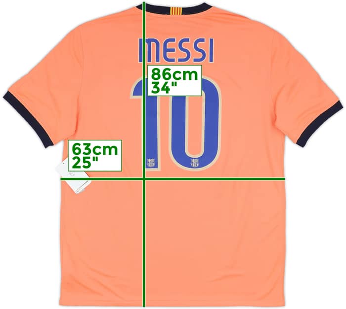 2009-10 Barcelona Away Shirt Messi #10 (XL)