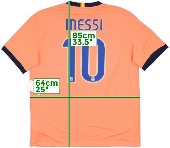 2009-10 Barcelona Away Shirt Messi #10 (XL)