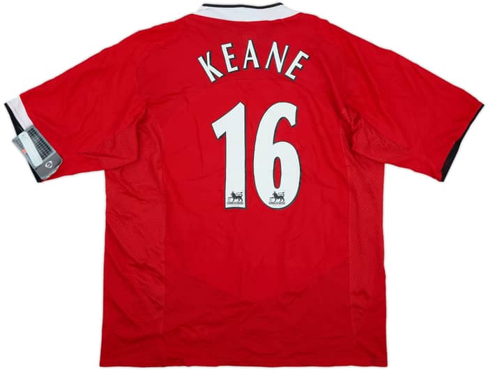 2004-06 Manchester United Home Shirt Keane #16 (XL)