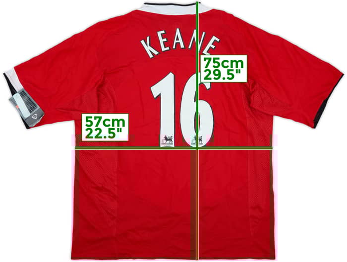 2004-06 Manchester United Home Shirt Keane #16 (XL)