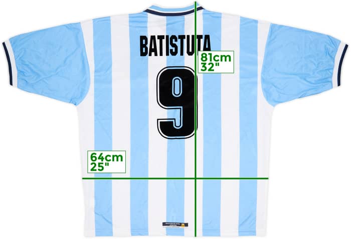 1999-00 Argentina Home Shirt Batistuta #9 (XL)