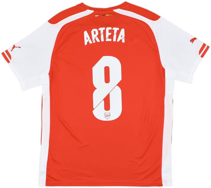 2014-15 Arsenal Home Shirt Arteta #8 (L)