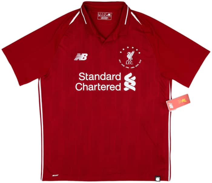 2018-19 Liverpool '6 Times' Special Edition Shirt Virgil #4 (L)