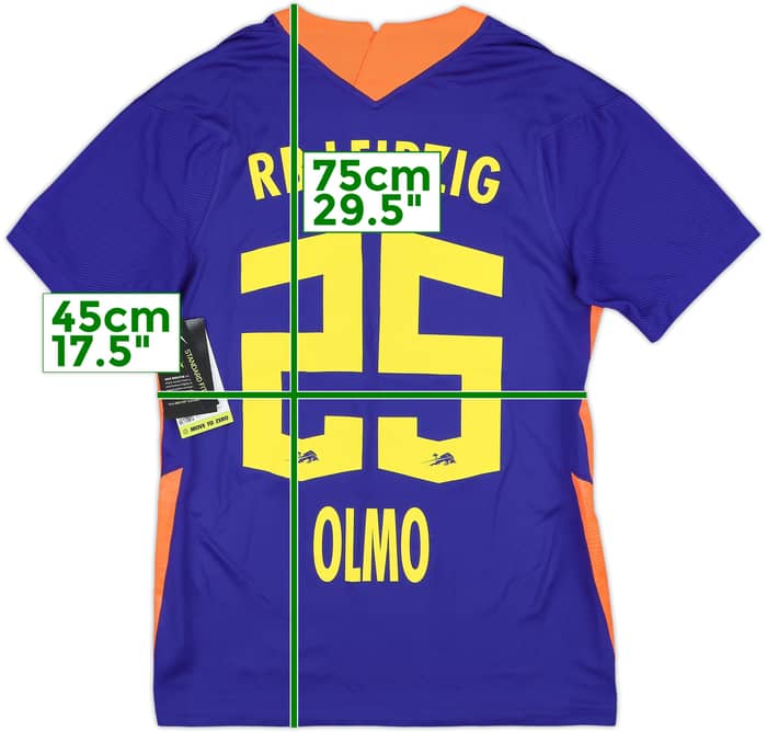 2020-21 RB Leipzig Away Shirt Olmo #25 (S)