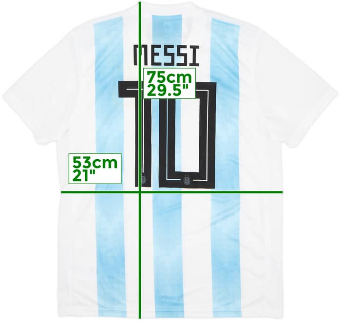 2018-19 Argentina Home Shirt Messi #10 (L)