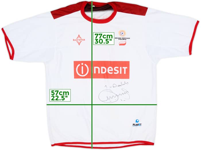 2003-04 Poland Beach Soccer Signed Home Shirt #99 - 8/10 - (XL)