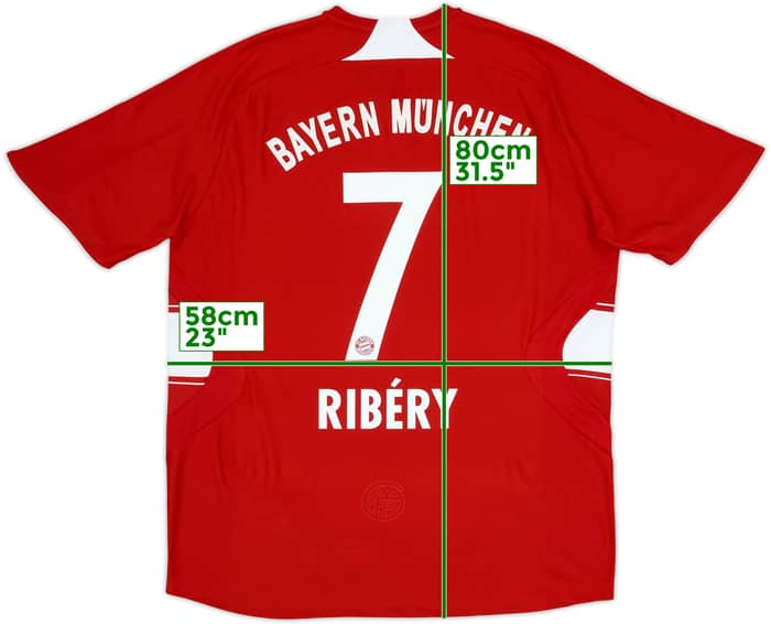 2007-08 Bayern Munich Home Shirt Ribery #7 (L)