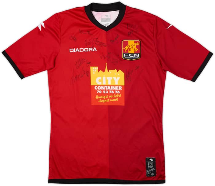 2013-14 FC Nordsjaelland Signed Home Shirt #13 - 8/10 - (S)