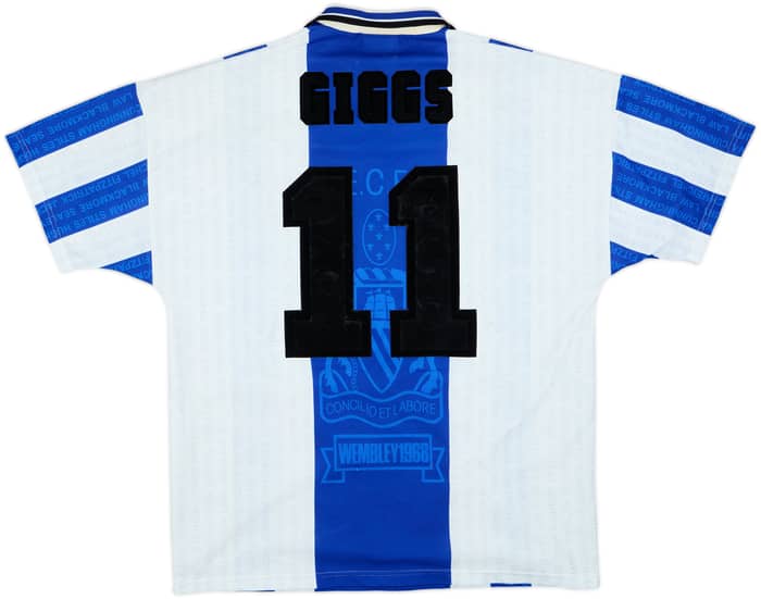 1994-96 Manchester United Squad Signed Third Shirt Giggs #11 - 4/10 - (XL)