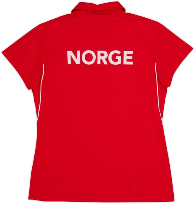 2014-15 Norway Nike Women's Player Issue Polo Shirt #3 - 10/10 - (L)