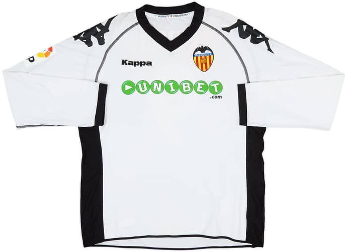 2009-10 Valencia Home L/S Shirt Soldado #9 - 9/10 - (XL)