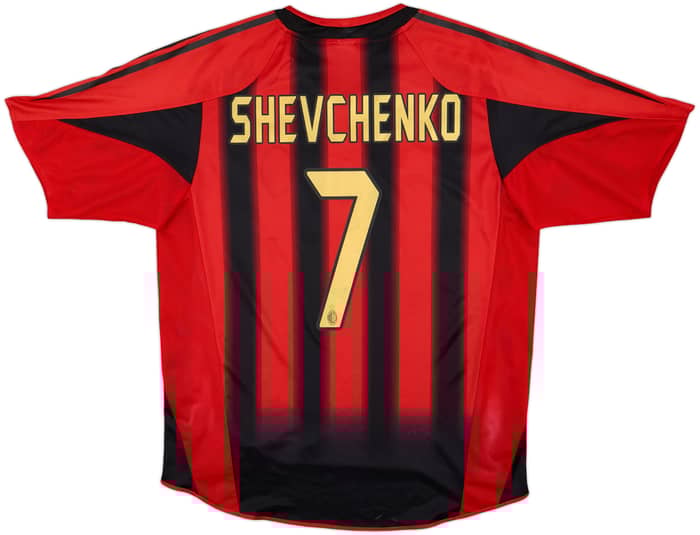 2004-05 AC Milan Home Shirt Shevchenko #7 - 8/10 - (L)