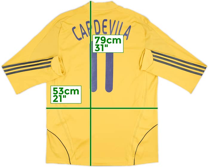 2008-10 Spain Player Issue Away L/S Shirt Capdevila #11 - 7/10 - (L)