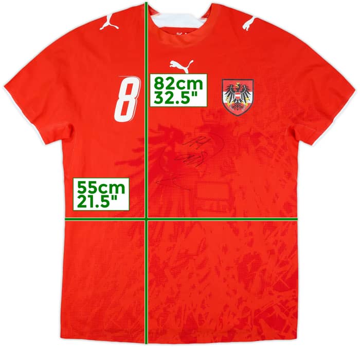 2006-08 Austria Match Issue Signed Home Shirt #8