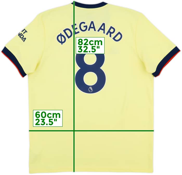 2021-22 Arsenal Away Shirt Odegaard #8 - 9/10 - (XL)
