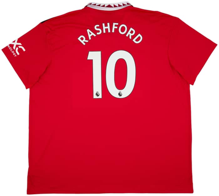 2022-23 Manchester United Home Shirt Rashford #10 - 10/10 - (4XL)
