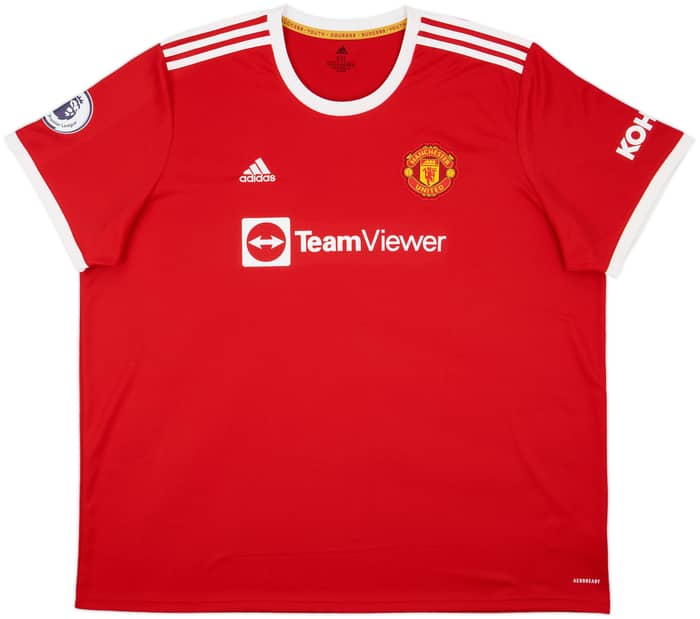 2021-22 Manchester United Home Shirt B.Fernandes #18 - 8/10 - (4XL)