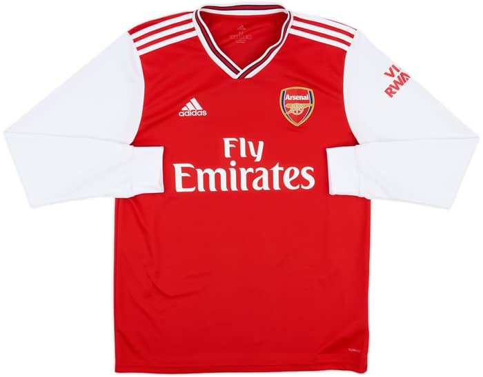 2019-20 Arsenal Home L/S Shirt Saka #77 - 8/10 - (M)