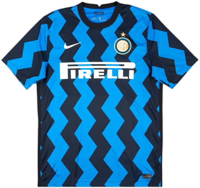 2020-21 Inter Milan Home Shirt Lukaku #9 - 9/10 - (M)