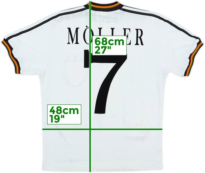1996-98 Germany Home Shirt Moller #7 - 6/10 - (S)