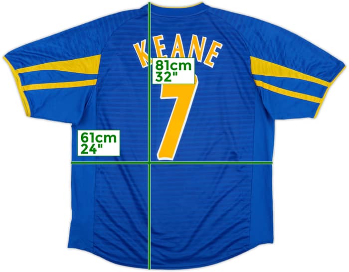 2001-03 Leeds United Away Shirt Keane #7 - 7/10 - (XL)