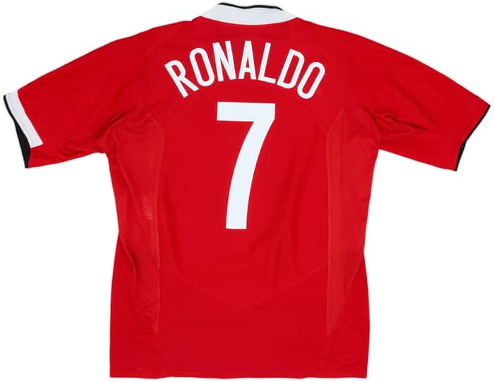 2004-06 Manchester United Home Shirt Ronaldo #7 - 8/10 - (L)