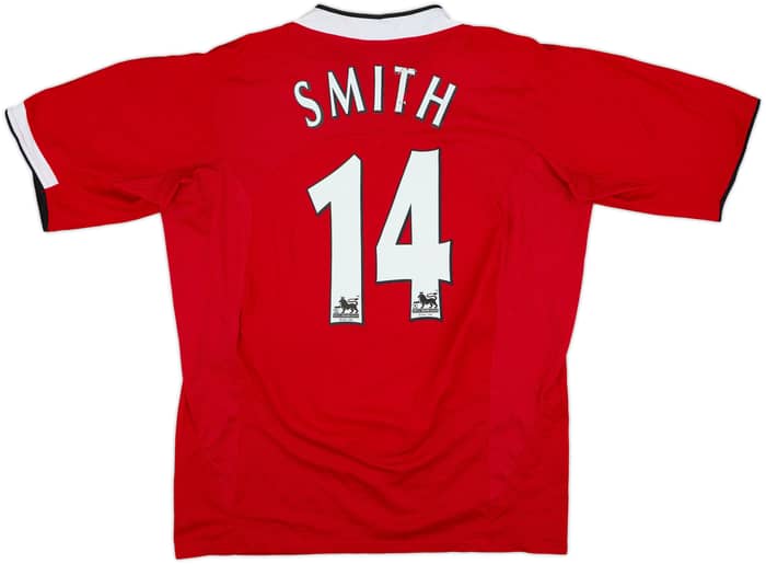 2004-06 Manchester United Home Shirt Smith #14 - 6/10 - (L)