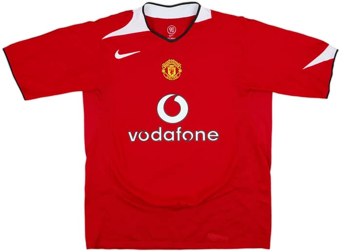 2004-06 Manchester United Home Shirt Smith #14 - 6/10 - (L)