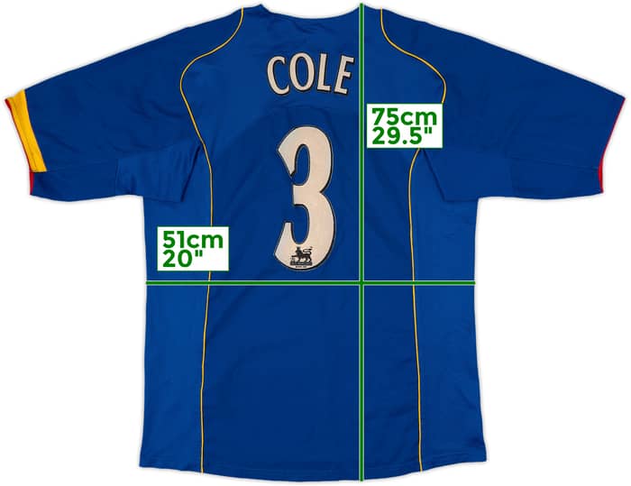 2004-06 Arsenal Away Shirt Cole #3 - 6/10 - (M)