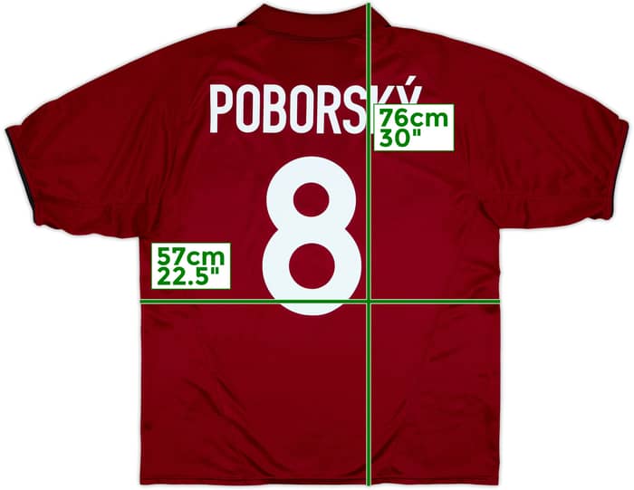 2004-05 Sparta Prague Home Shirt Poborsky #8 - 8/10 - (L)