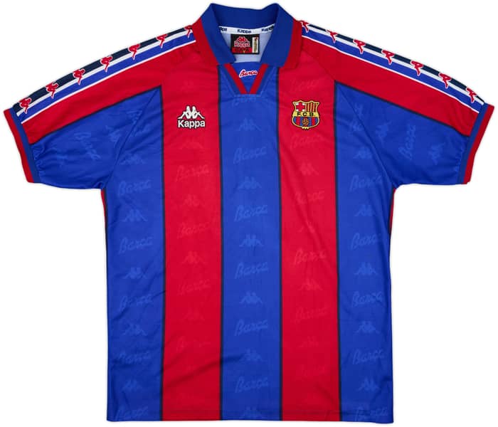 1995-97 Barcelona Home Shirt Ronaldo #9 - 8/10 - (L)