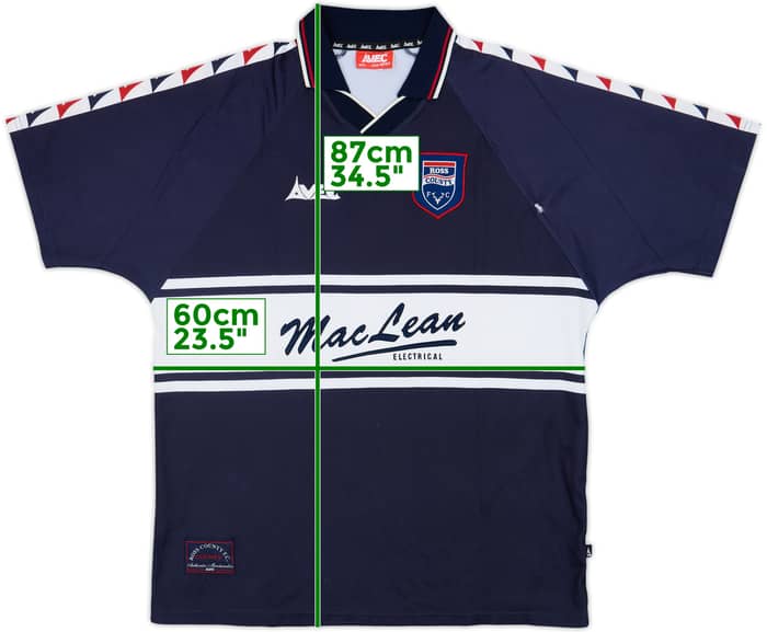 1998-00 Ross County Home Shirt - 5/10 - (L)
