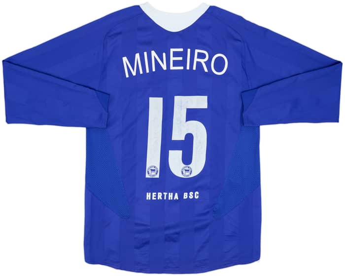 2005-07 Hertha Berlin Player Issue Home L/S Shirt Mineiro #15 - 5/10 - (L)