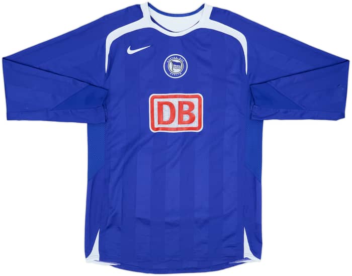 2005-07 Hertha Berlin Player Issue Home L/S Shirt Mineiro #15 - 5/10 - (L)